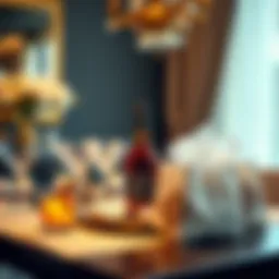 Elegant bachelorette goodie bags arranged on a table