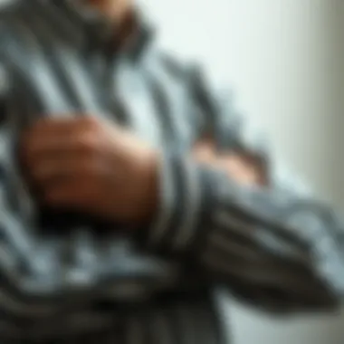 Care Tips for Longevity Visual representation of care tips for maintaining a black and white striped long sleeve shirt