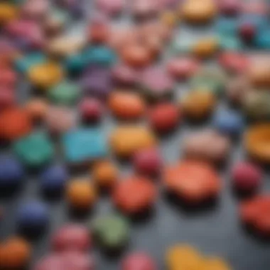 An array of colorful polymer clay ready for crafting.