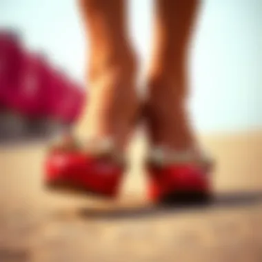 An illustration demonstrating the significance of shoe comfort and design in pageantry
