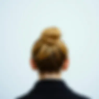 Top Knot Trend Modern top knot hairstyle that combines style and practicality