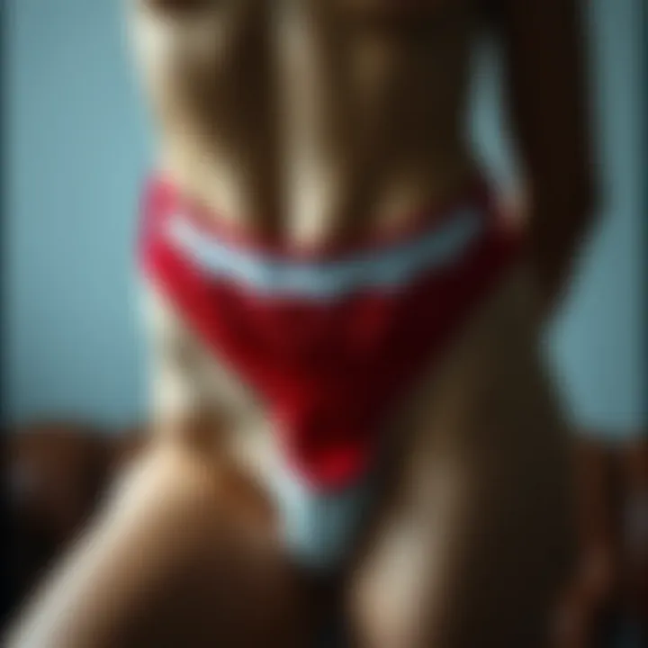 Cultural significance of criss cross underwear represented through artistic imagery