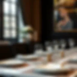 Elegant table setting showcasing extra large placemats