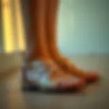 Unique Design Elements of Criss-Cross Straps Elegant criss-cross strap flats showcasing unique design elements