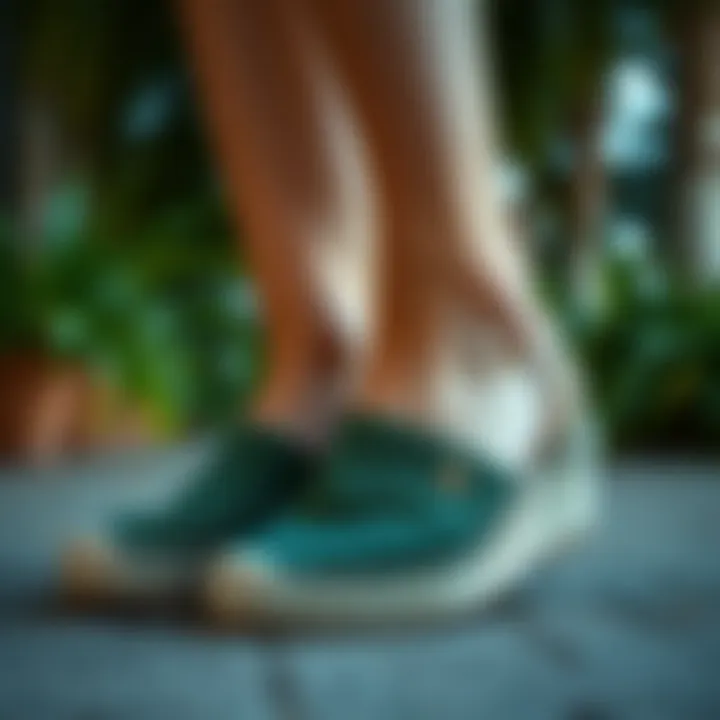 Eco-friendly materials used in espadrilles