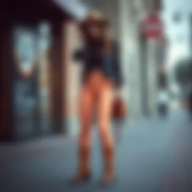 Styling Peach Booty Leggings for a Trendy Look Fashionable outfit featuring peach booty leggings styled with accessories