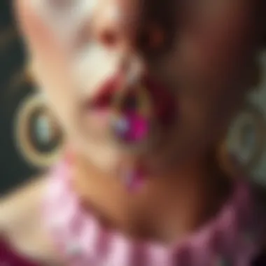 Design Variations of Pink Septum Jewelry Design variations of pink septum jewelry