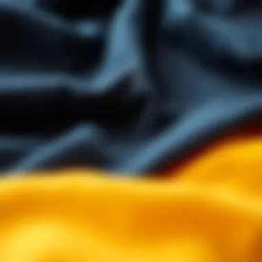 A close-up of fabric textures used in plus size t-shirts
