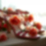 Elegance in Floral: A Look at Princess Sandals Elegant princess sandals adorned with floral designs