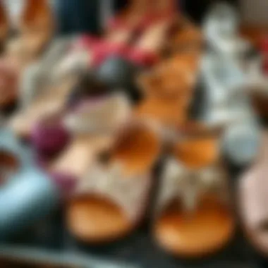 Diverse Styles: Exploring the Range of Princess Sandals A variety of princess sandal styles displayed together