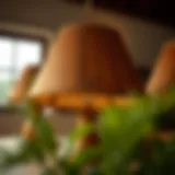 Natural Beauty of Wooden Lampshades Rustic wooden lampshade showcasing natural textures