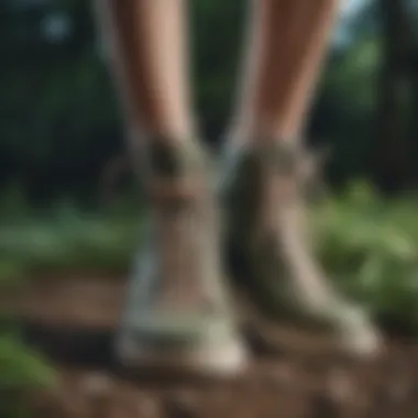 Sustainable Fashion with Silicone Laces Eco-friendly silicone laces displayed with natural elements