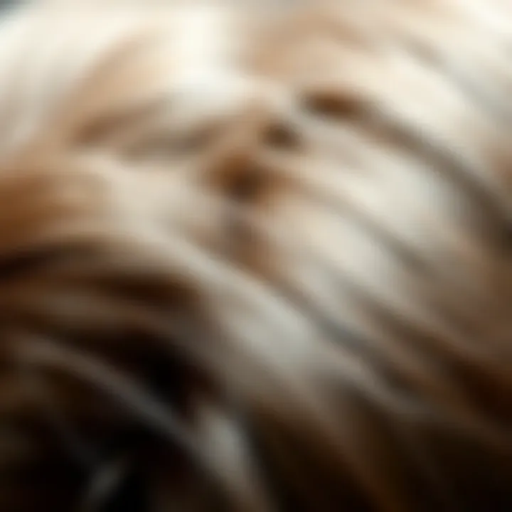 Close-up of Synthetic Wig Fibers Close-up of synthetic wig fibers showcasing texture