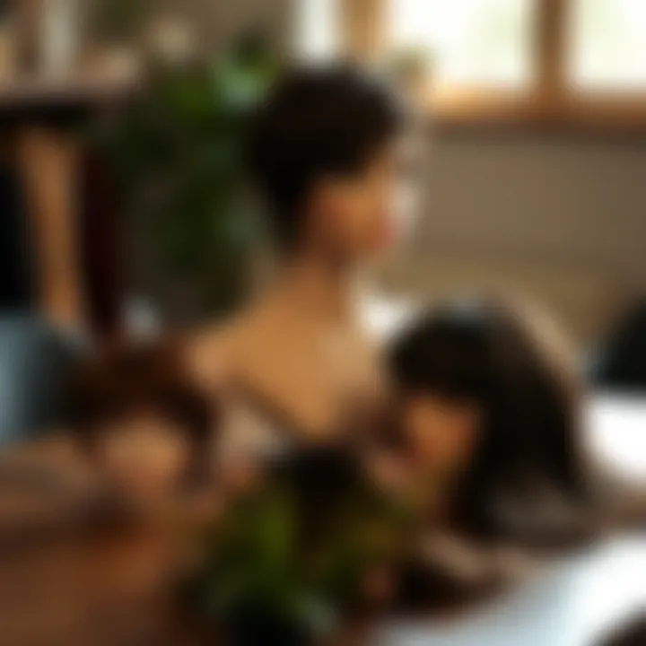 Styling Tips for Synthetic Pixie Cut Wigs Styling tips for synthetic pixie cut wigs presented on a styled table