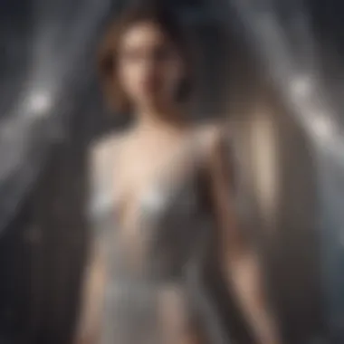Fashion Styling with Sparkle Sheer Fabric A stylish outfit featuring sparkle sheer fabric elements in a modern wardrobe.