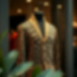 Elegant leopard cardigan draped on a stylish mannequin