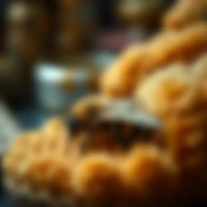 Intricate Craftsmanship of Bee Slippers Close-up of intricate craftsmanship on bee slippers