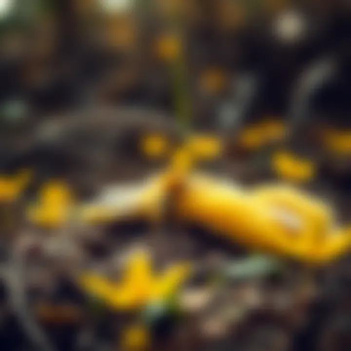 Bee Slippers in Nature Bee slippers showcased in a natural setting