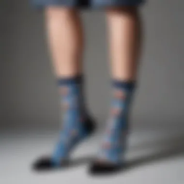 An array of personalized photo-printed socks reflecting diverse identities