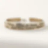 Personalized Elegance: A Closer Look at Craftsmanship Elegantly crafted personalized bracelet showcasing intricate details and names.