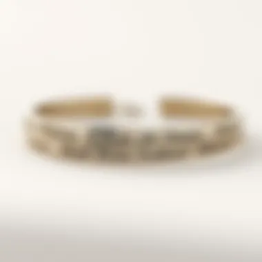 Personalized Elegance: A Closer Look at Craftsmanship Elegantly crafted personalized bracelet showcasing intricate details and names.