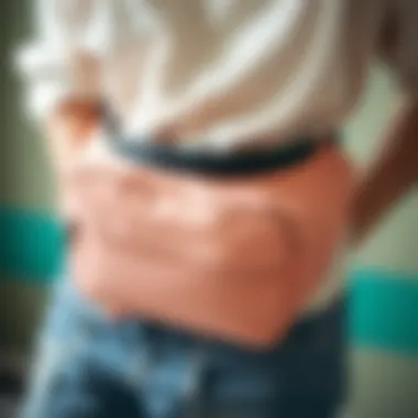 Detailed Design of Gut Fanny Pack Close-up of gut fanny pack showcasing intricate design details