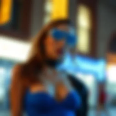 Artistic representation of the cultural significance of neon blue in fashion