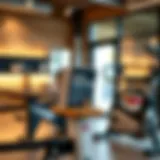 Stylish Peloton book holder in a modern home gym