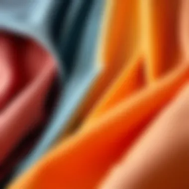 Variety of fabric swatches for dresses and jumpsuits