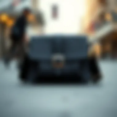 Future Trends of Rock Style Flap Shoulder Bags Visual representation of future fashion trends incorporating rock style flap shoulder bags