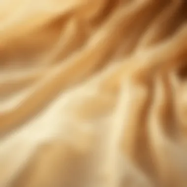 Close-up of chiffon fabric showcasing its texture and flow