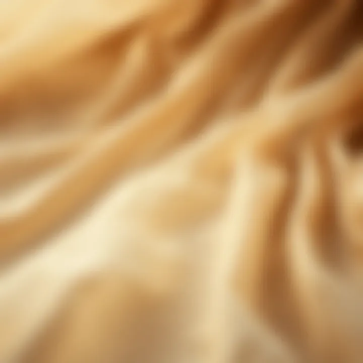 Close-up of chiffon fabric showcasing its texture and flow