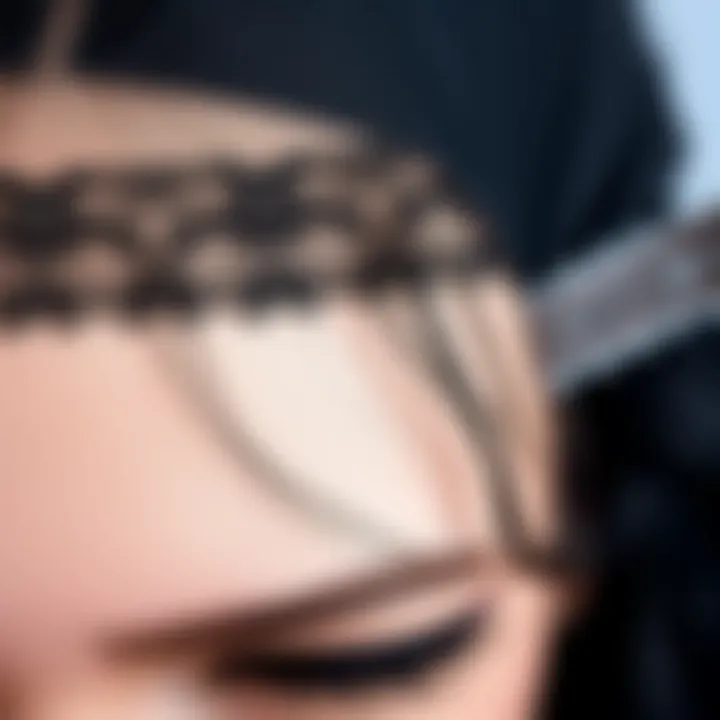 High-Quality Lace Construction Close-up view of lace construction highlighting high-quality materials