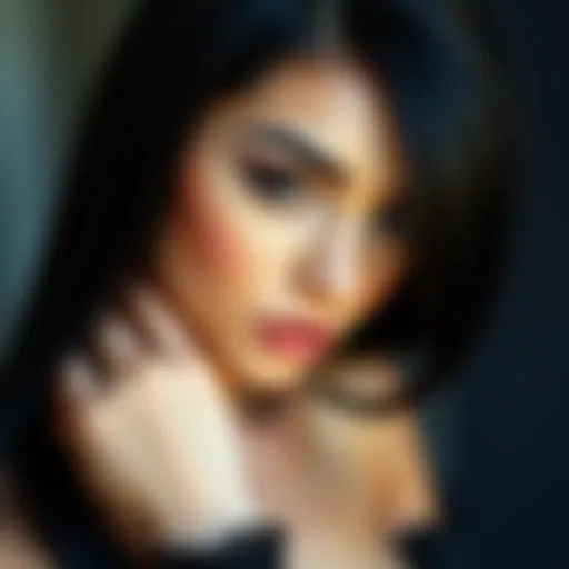 Elegant straight black lace front wig showcasing flawless styling