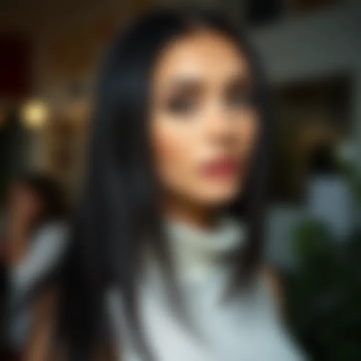 Fashion-Forward Styling Options Fashion-forward styling options with a straight black lace front wig