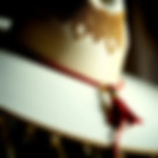 Intricate Design of a Tassel Cowboy Hat A stunning close-up of a tassel cowboy hat showcasing intricate details.