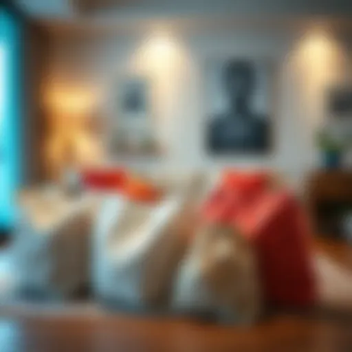 Innovative storage saver bags displayed in a modern home setting