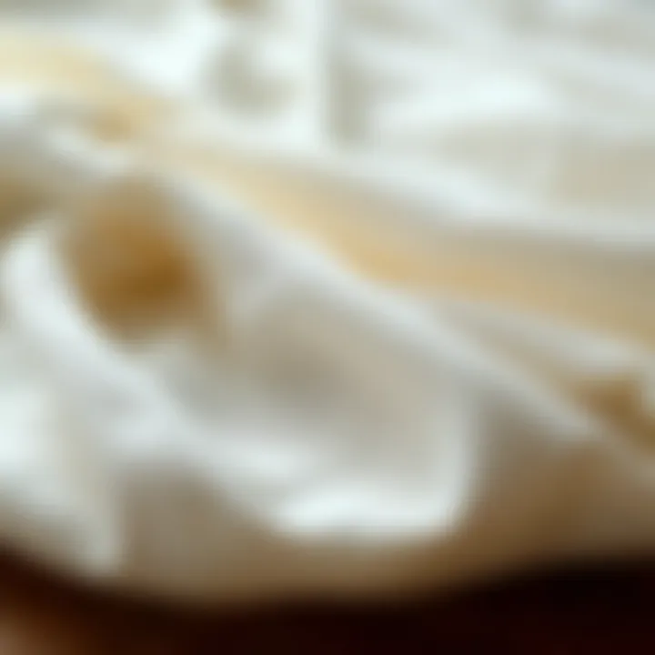 Fabric Swatches and Textures Soft fabric swatches showcasing different textures for the blouse