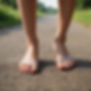 Illustration of the benefits of barefoot shoes on foot health.