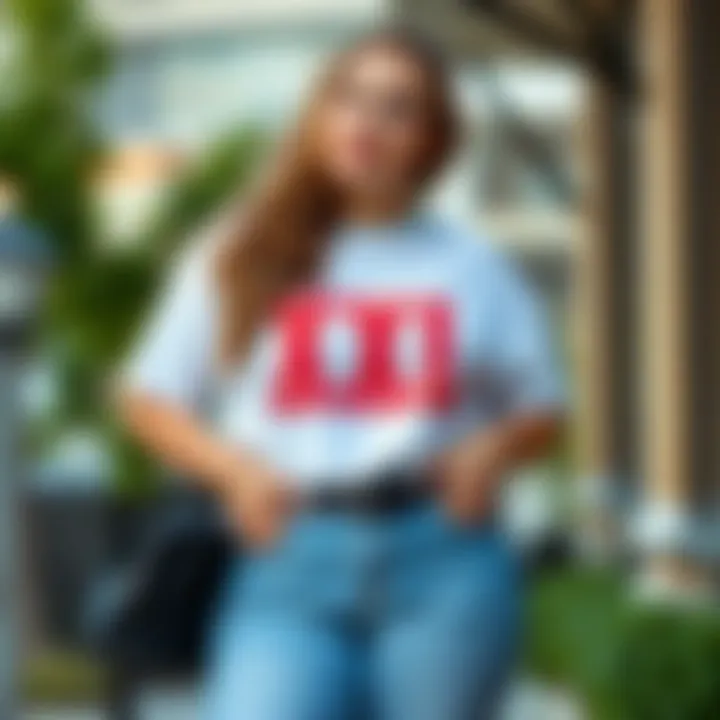 Creative Styling for XXL Ladies T-Shirts Trendy styling ideas for XXL t-shirts