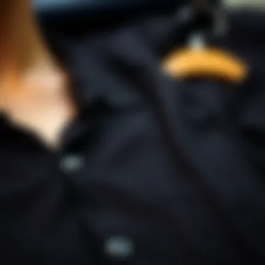 Various fabric choices for black shirts