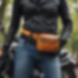 Stylish fanny pack designed for motorcycle riders