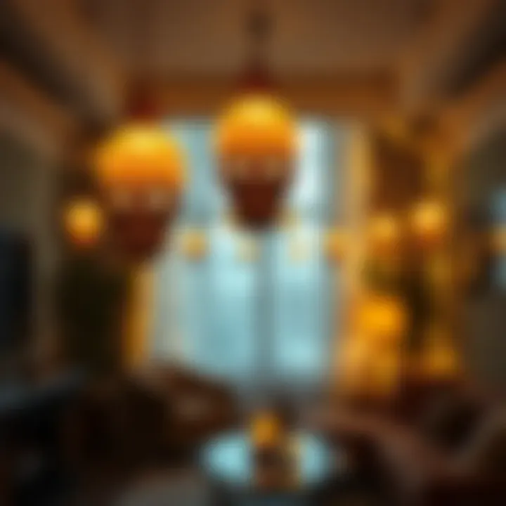 Skull Light Strings in Interior Decor Elegant interior decor featuring skull light strings as focal points