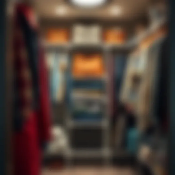 Organized Closet Showcase Organized closet showcasing the practicality of tension shelves