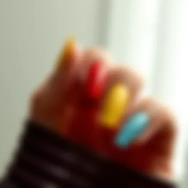 Exploring Color Theory in Nail Gel Colors An artistic representation of color theory elements featuring nail gel colors.