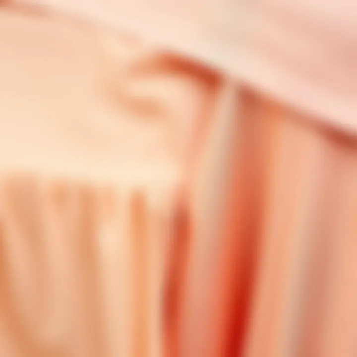 Close-up of fabric textures used in crop top designs