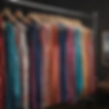 Diverse Rayon Camisoles Elegant display of various rayon camisoles in diverse colors and patterns