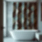 Stylish geometric pattern curtain