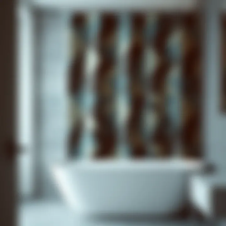 Modern Geometric Design for a Masculine Touch Stylish geometric pattern curtain