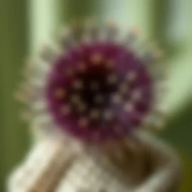 Creative Textile Art with Floss Needle Creative textile art piece made with a floss needle